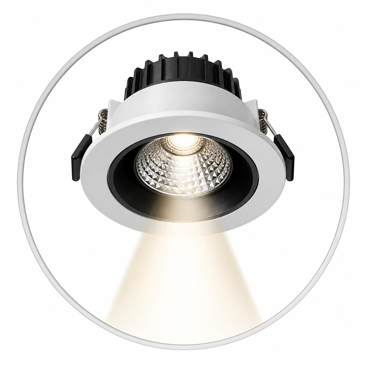 Đèn LED âm trần chiếu điểm, ánh sáng tập trung